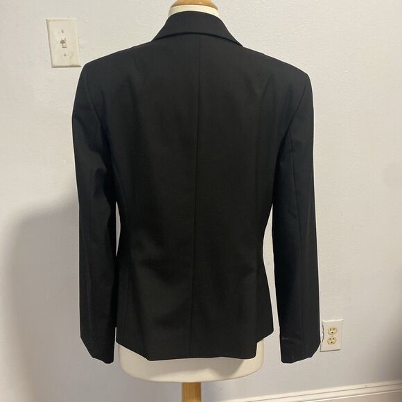 Jones New York Womens 10 Black Single Breasted Blazer Preppy Business Y2K Jacket - Picture 5 of 10